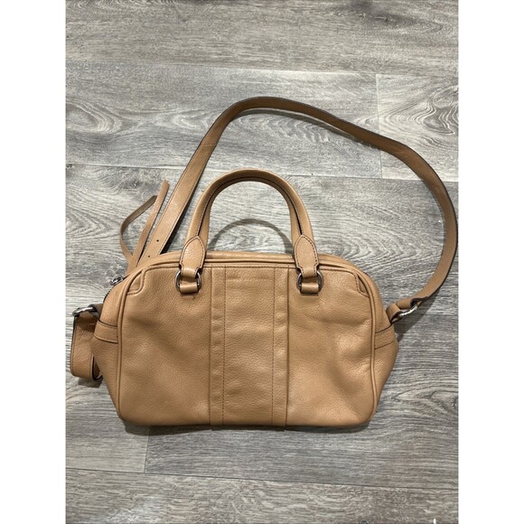 Aimee Kestenberg Women's Handbag Convertible Leather Satchel Cinnamon Brown - Picture 1 of 16